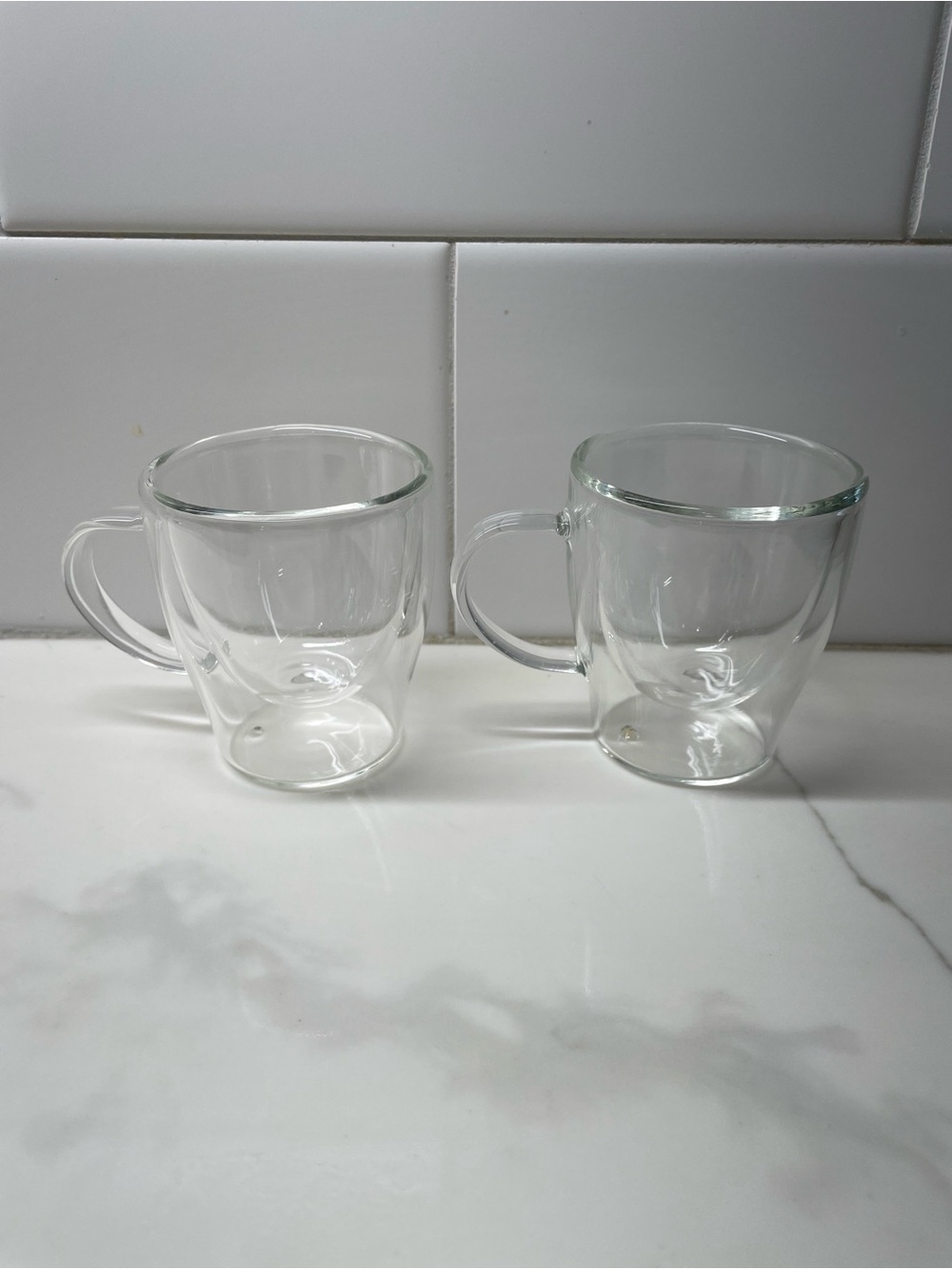 Double Walled Glass Espresso Cups Set of 2